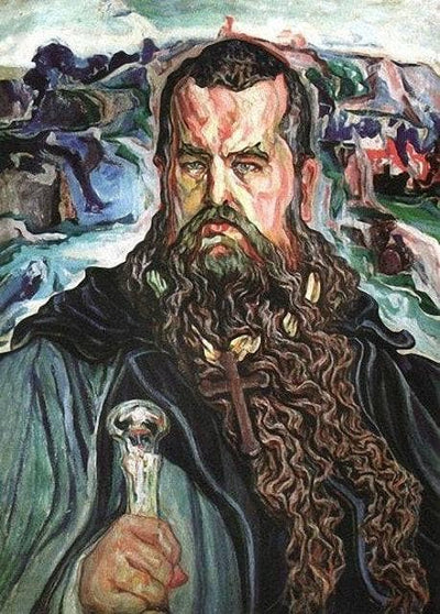 Moses (Portrait of Andrei Sheptytsky) in modern living room