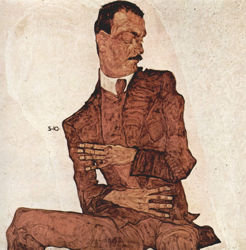 Arthur Roessler by Egon Schiele — Oil Painting Reproduction