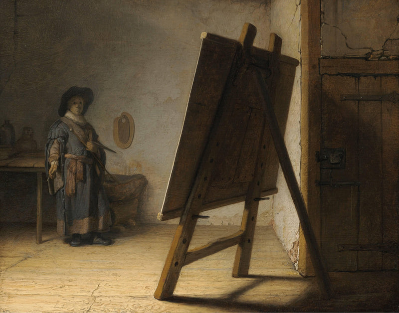 Artist in his Studio by Rembrandt — Oil Painting Reproduction