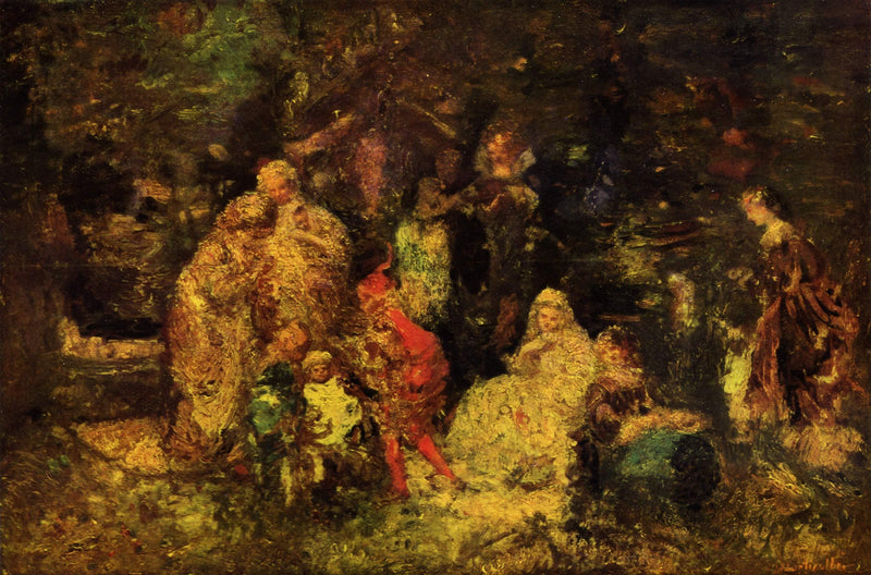 As You Like It by Adolphe Joseph Thomas Monticelli — Oil Painting Reproduction