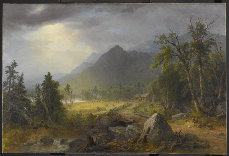 The First Harvest in the Wilderness by Asher Brown Durand — Oil Painting Reproduction