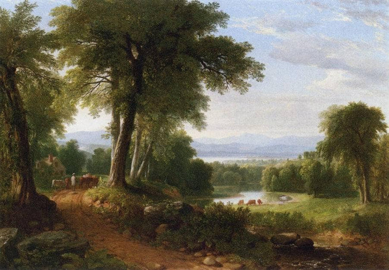 After a Summer Shower by Asher Brown Durand — Oil Painting Reproduction