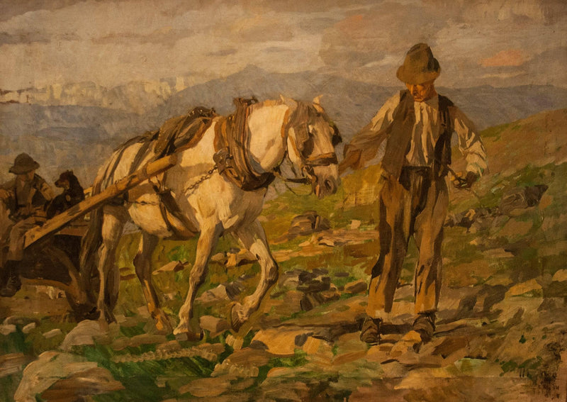 Asiago (Vicenza) by Ettore Tito — Oil Painting Reproduction