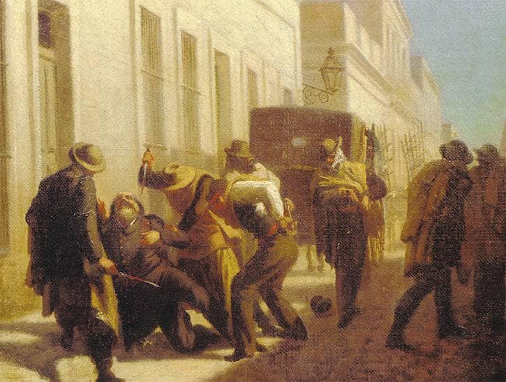 Assassination of General Venancio Flores by Juan Manuel Blanes — Oil Painting Reproduction