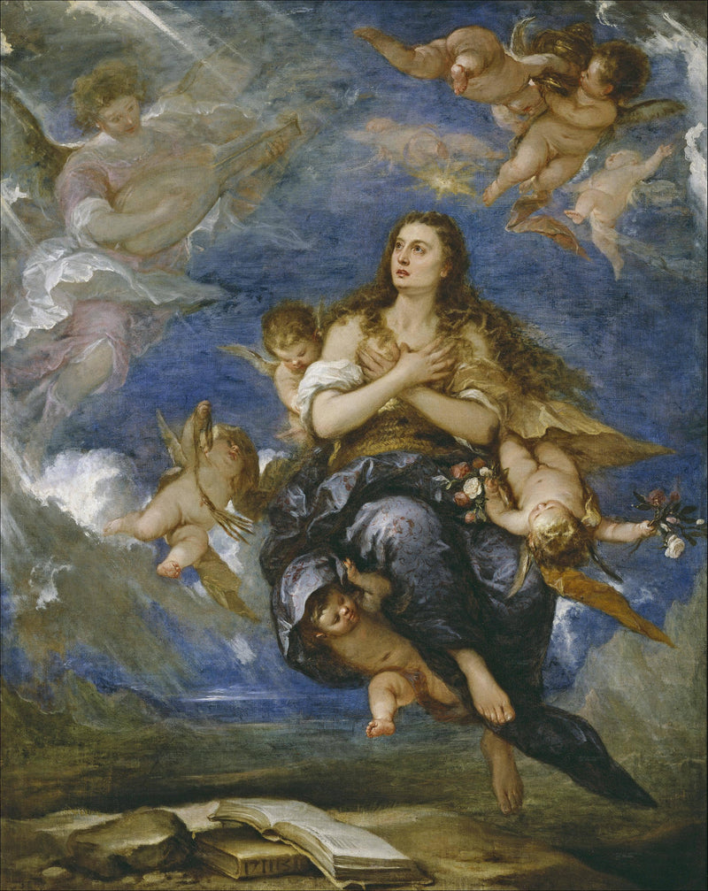 Assumption of Mary Magdalene by José Antolínez — Oil Painting Reproduction