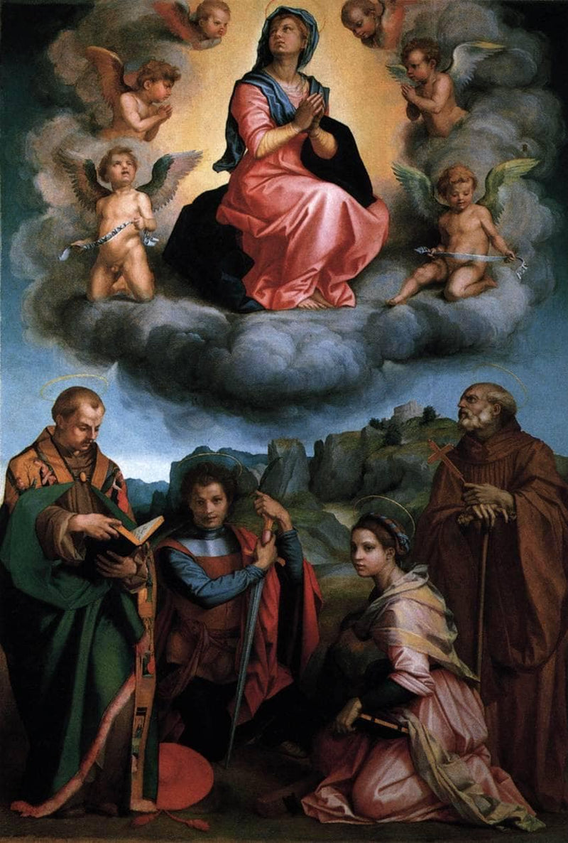 Assumption of the Virgin by Andrea del Sarto — Oil Painting Reproduction