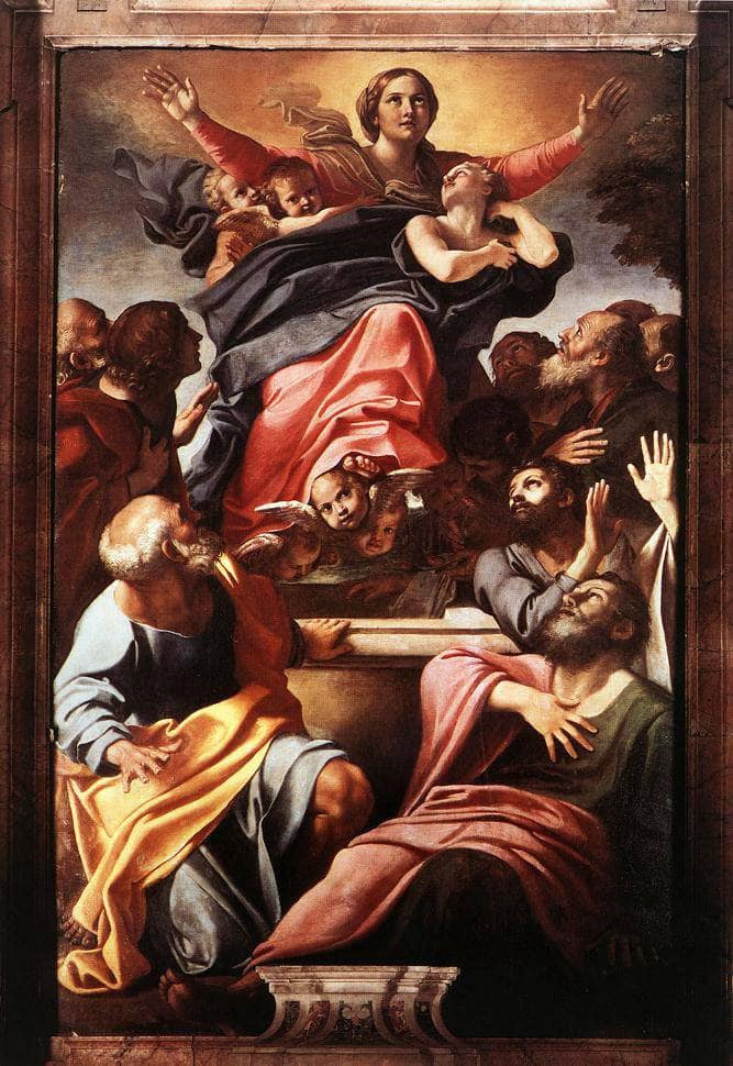 Assumption of the Virgin Mary by Annibale Carracci — Oil Painting Reproduction