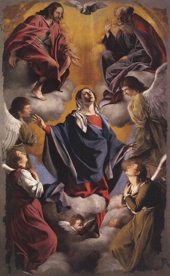 Assumption of the Virgin by Orazio Gentileschi — Oil Painting Reproduction