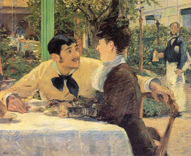 At Father Lathuille's by Edouard Manet — Oil Painting Reproduction