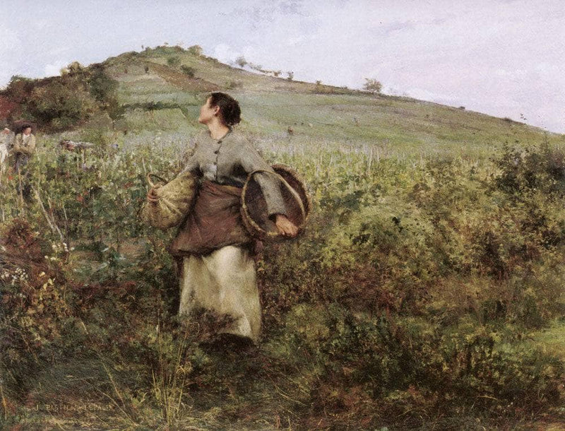 At Harvest Time by Jules Bastien-Lepage — Oil Painting Reproduction