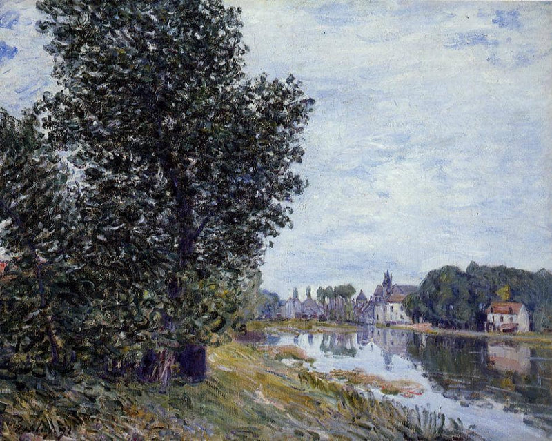 At Moret sur Loing by Alfred Sisley, Oil Painting Reproduction