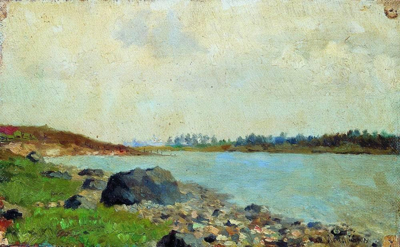 At Moscow-river by Isaac Levitan — Oil Painting Reproduction