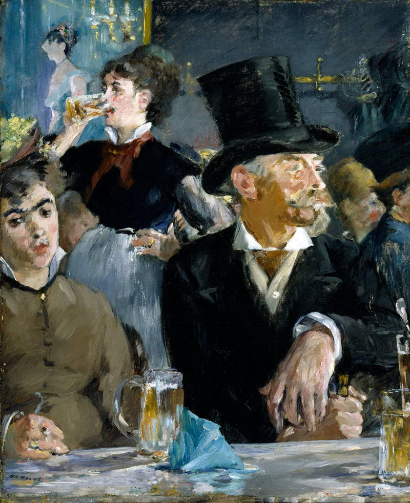 At the Cafe-Concert by Edouard Manet — Oil Painting Reproduction
