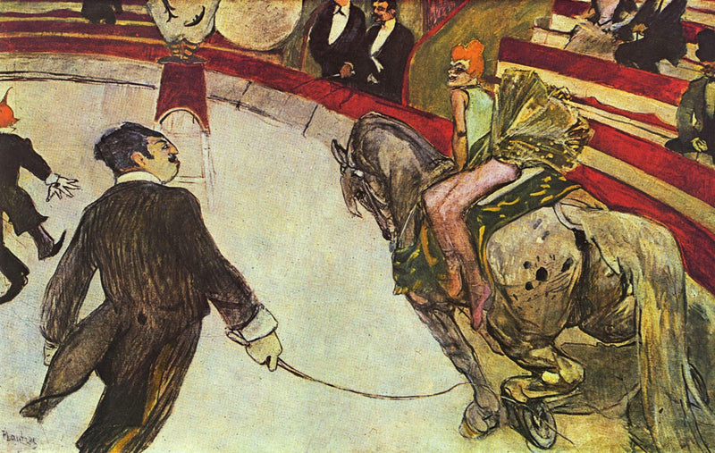 At the Circus Fernando, the rider by Henri de Toulouse-Lautrec — Oil Painting Reproduction