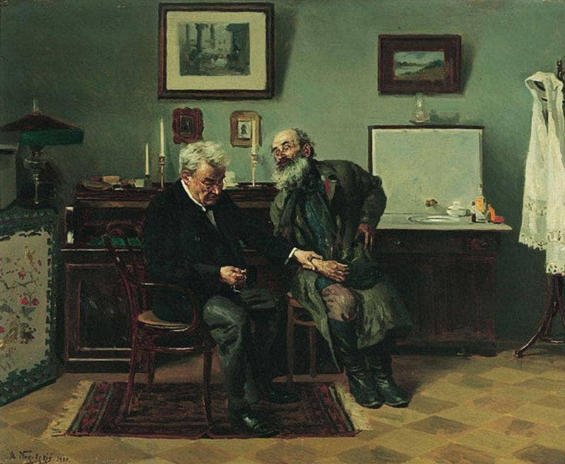 At the doctor's by Vladimir Makovsky — Oil Painting Reproduction