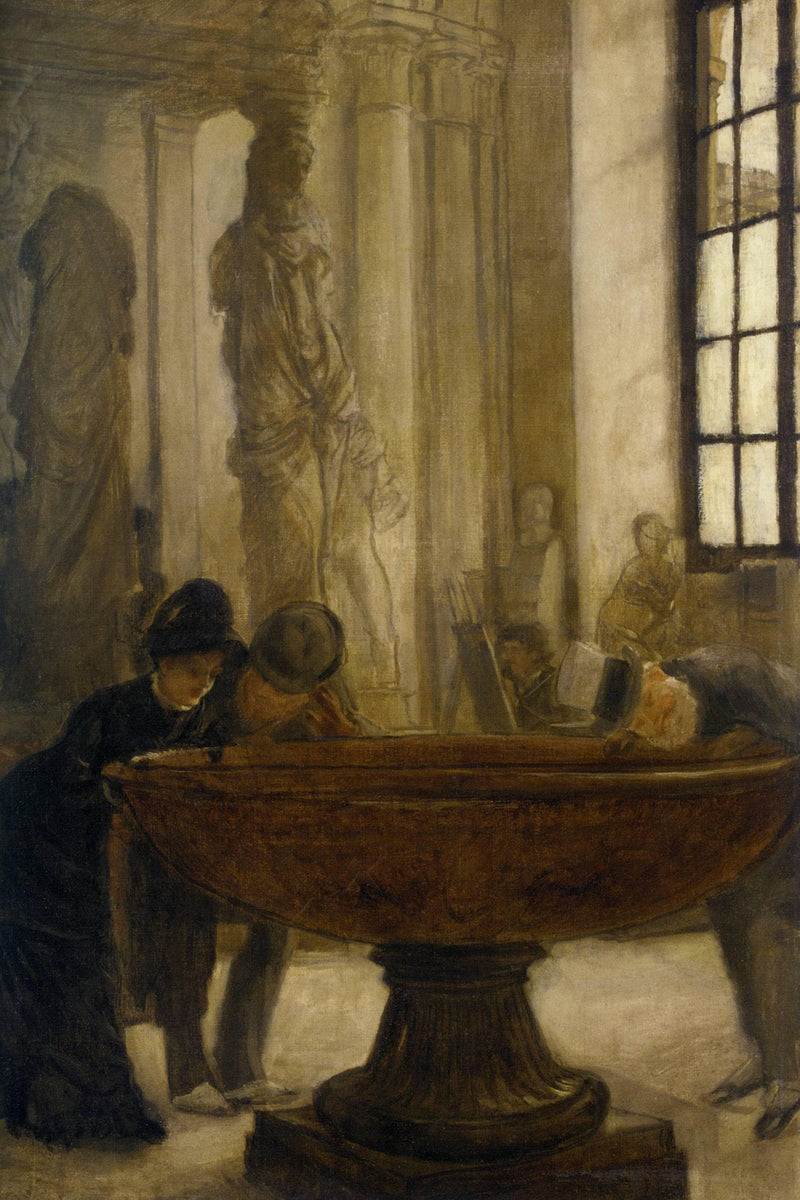 At The Louvre by James Tissot — Oil Painting Reproduction