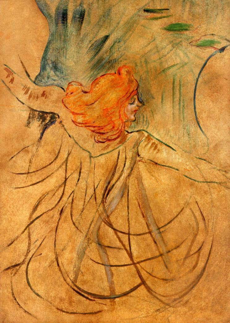 At the Music Hall Loie Fuller by Henri de Toulouse-Lautrec — Oil Painting Reproduction