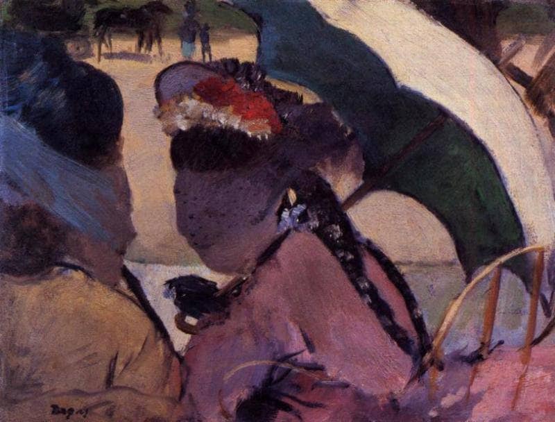 At the Races by Edgar Degas — Oil Painting Reproduction