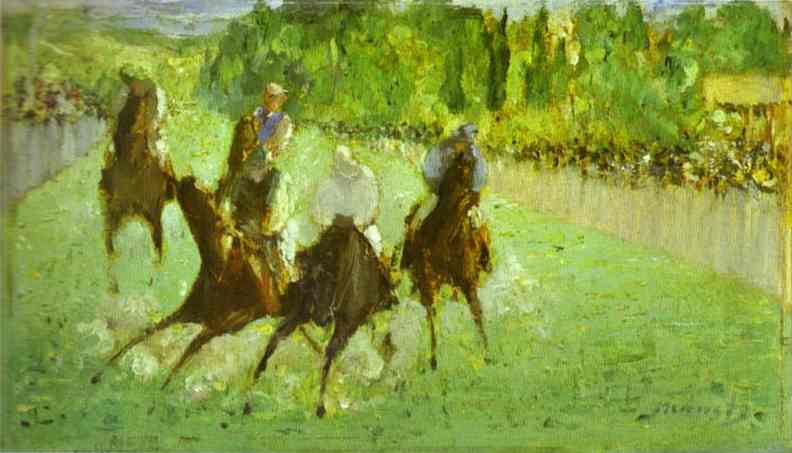 At the races by Edouard Manet — Oil Painting Reproduction