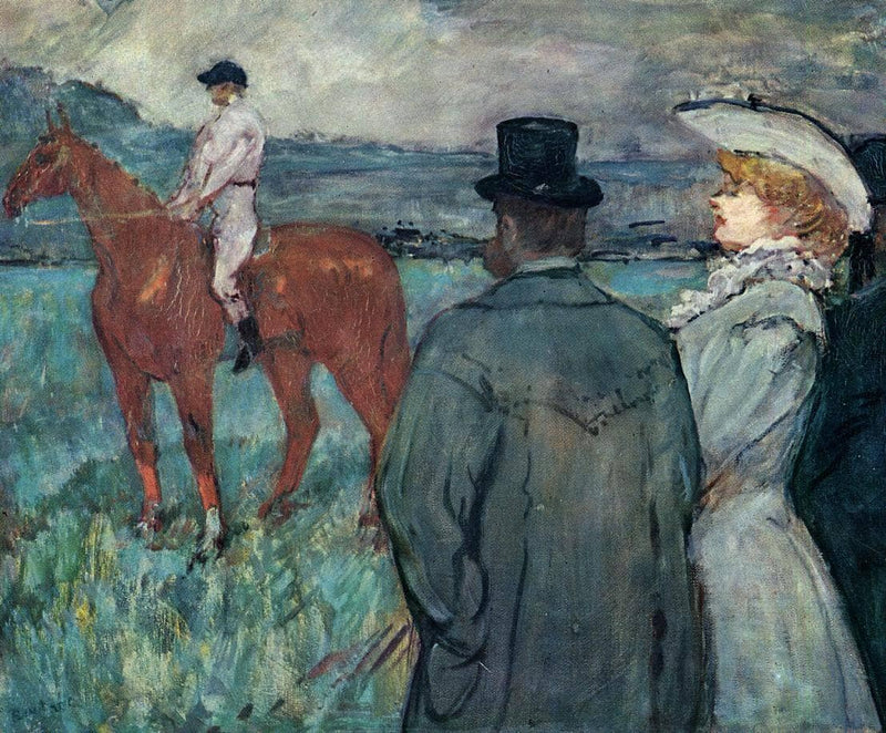 At the Races by Henri de Toulouse-Lautrec — Oil Painting Reproduction