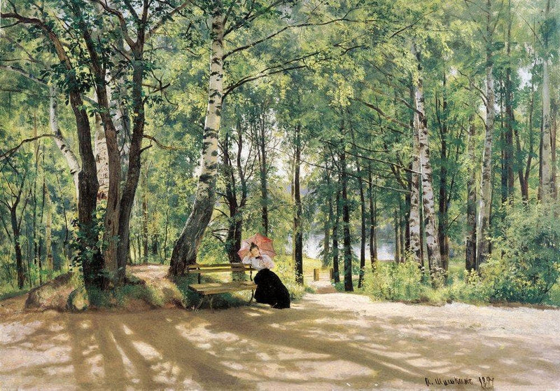 At the Summer Cottage by Ivan Shishkin — Oil Painting Reproduction