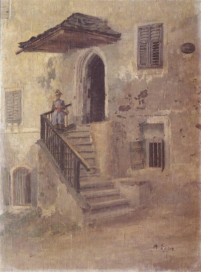 Auf Der Treppe in living room