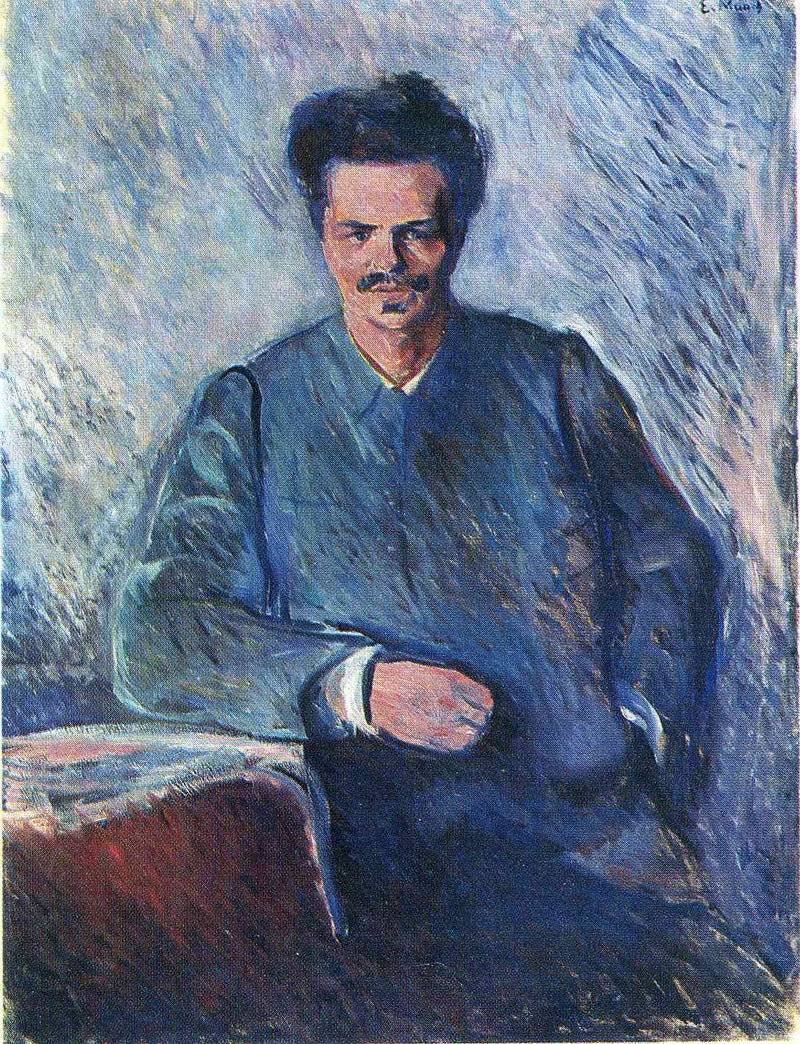 August Stindberg by Edvard Munch — Oil Painting Reproduction