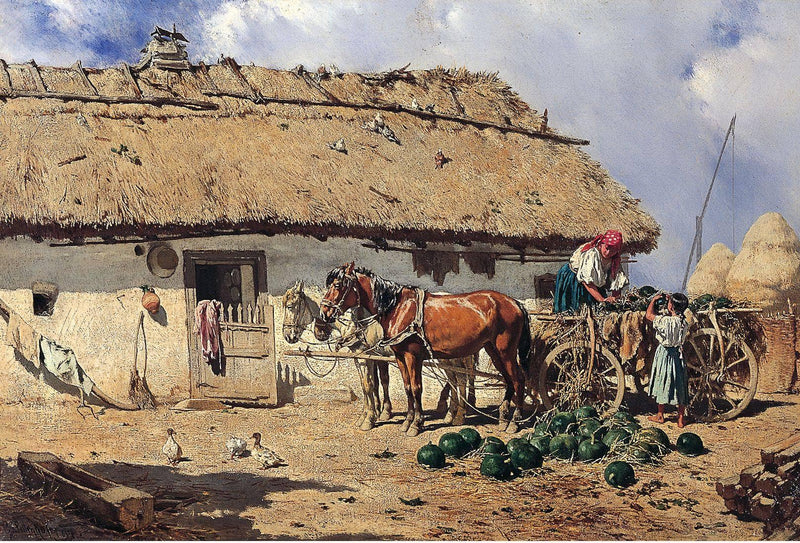 Melon Harvest by August von Pettenkofen — Oil Painting Reproduction