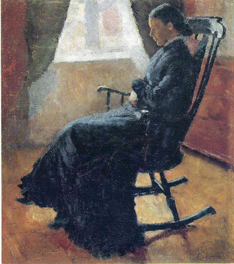 Aunt Karen in the Rocking Chair by Edvard Munch — Oil Painting Reproduction