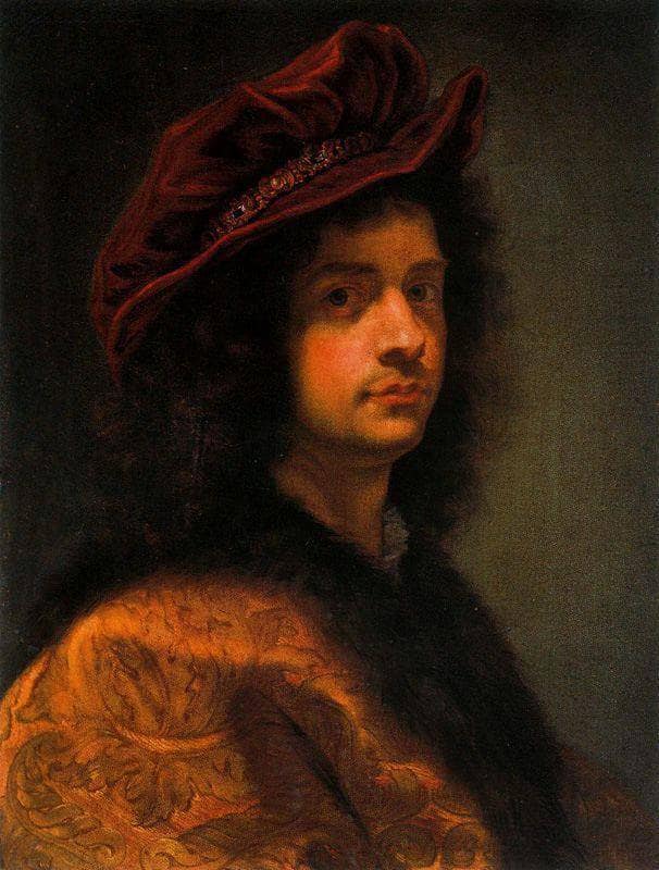 Autorretrato Corredor De Vasari by Giovanni Battista Gaulli — Oil Painting Reproduction