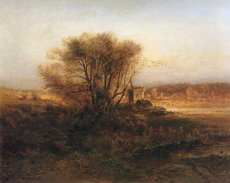 Autumn by Aleksey Savrasov — Oil Painting Reproduction