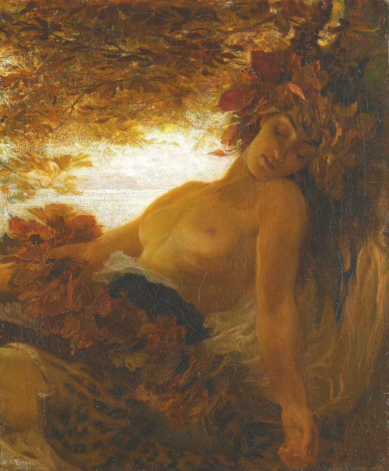 Autumn by Herbert James Draper — Oil Painting Reproduction