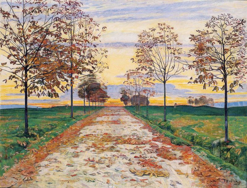 Autumn Evening by Ferdinand Hodler — Oil Painting Reproduction