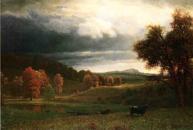 Autumn Landscape by Albert Bierstadt — Oil Painting Reproduction