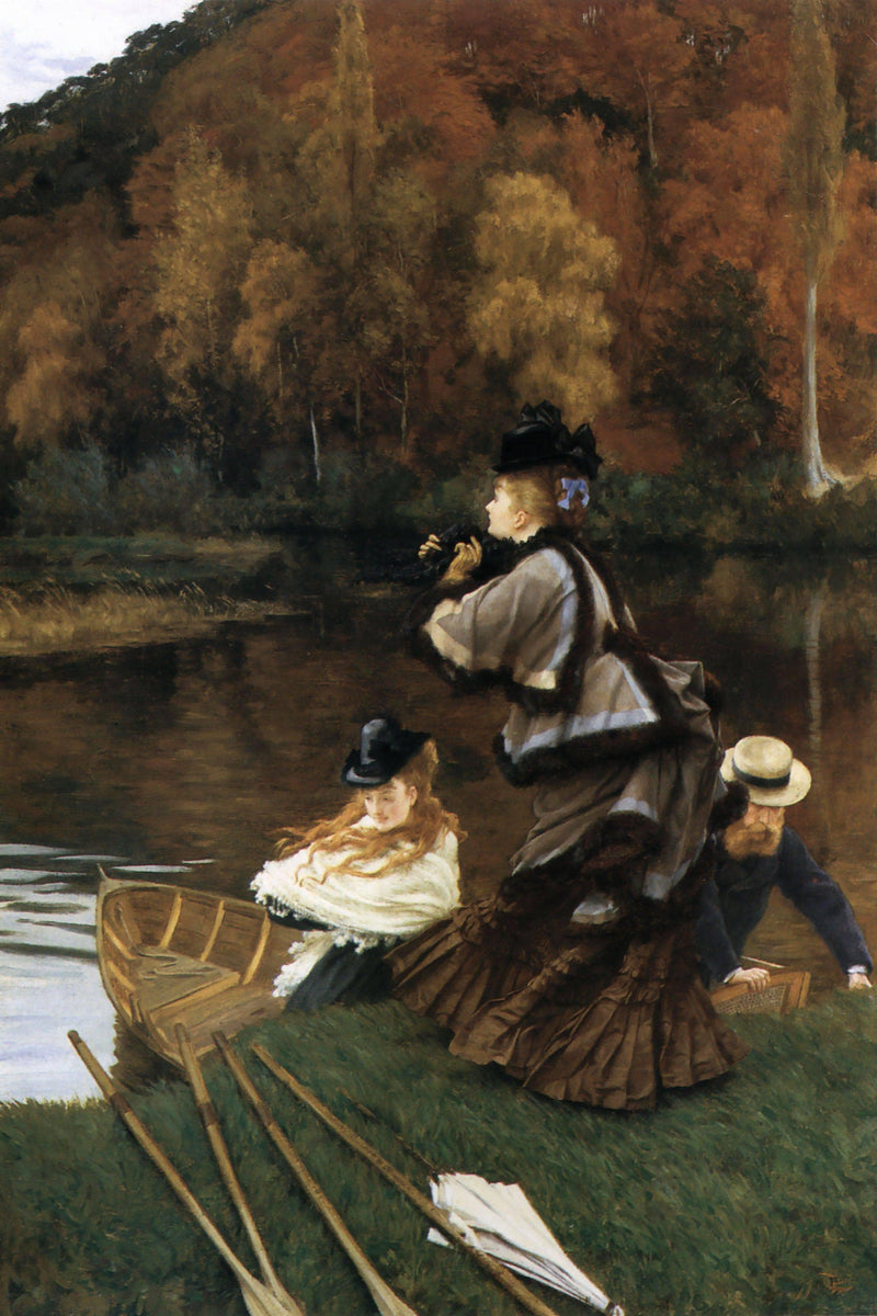 Autumn on the Thames by James Tissot — Oil Painting Reproduction