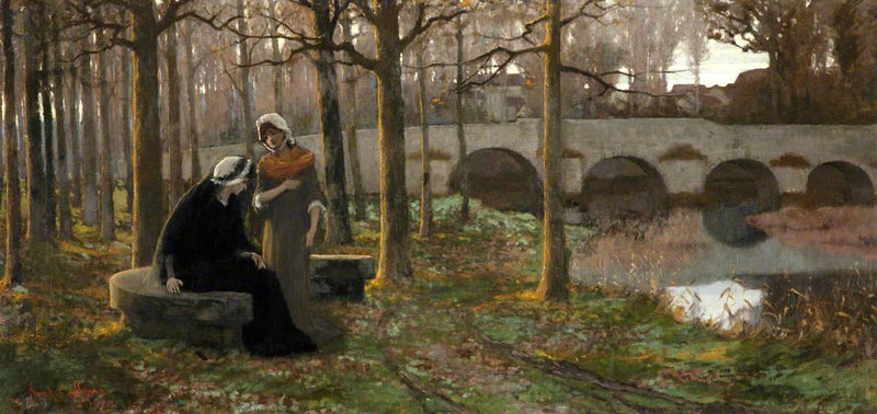 Autumnal Sorrows by Frank O'Meara, Oil Painting Reproduction