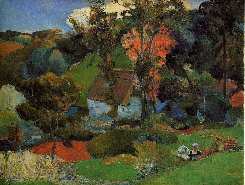 Aven running through Pont-Aven by Paul Gauguin — Oil Painting Reproduction