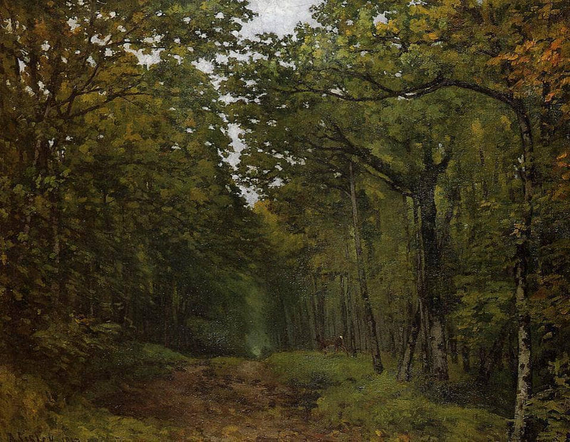 Avenue of Chestnut Trees near La Celle Saint Cloud by Alfred Sisley — Oil Painting Reproduction