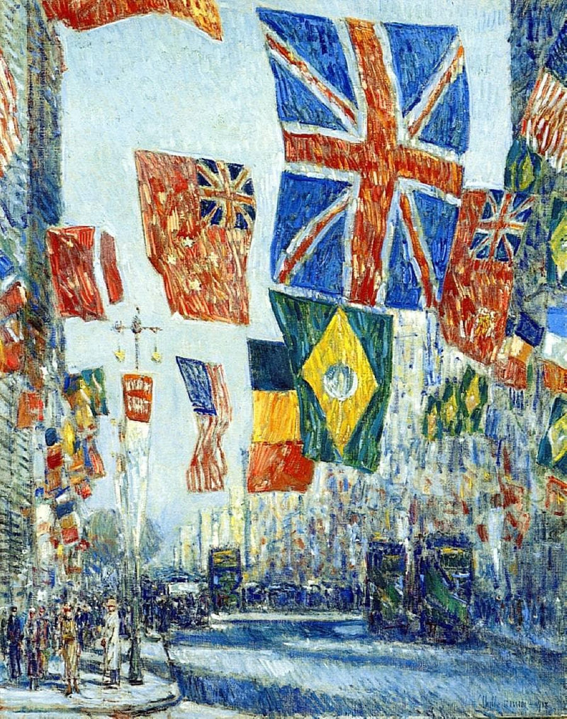 Avenue of the Allies by Childe Hassam — Oil Painting Reproduction