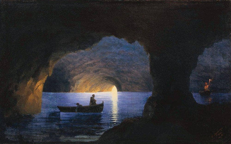 Azure Grotto. Naples by Ivan Aivazovsky — Oil Painting Reproduction