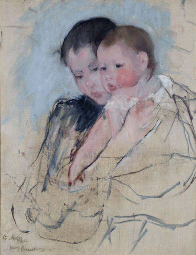 Baby on Mother’s Arm in bedroom