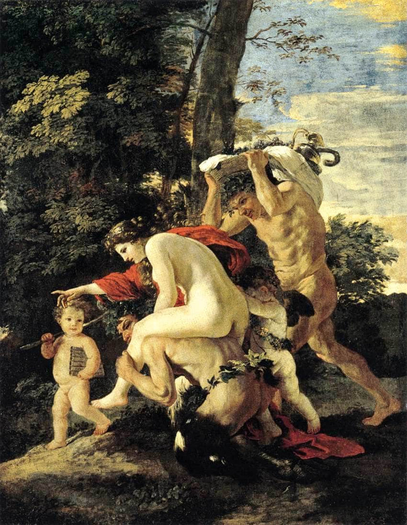 Bacchic Scene by Nicolas Poussin — Oil Painting Reproduction