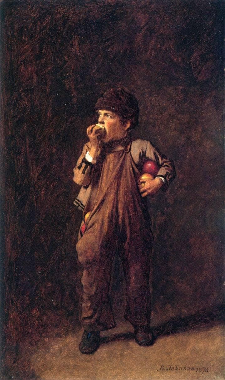 Back from the Orchard by Eastman Johnson — Oil Painting Reproduction