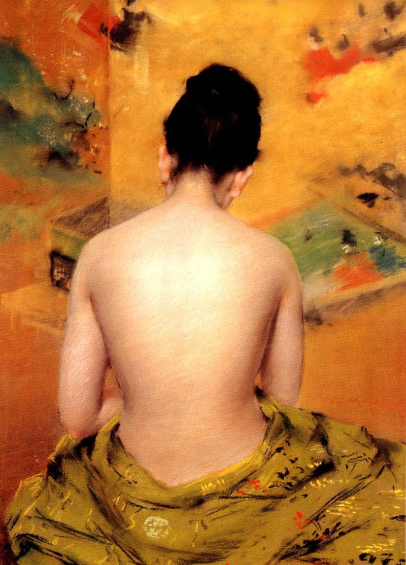 Back Of A Nude by William Merritt Chase — Oil Painting Reproduction