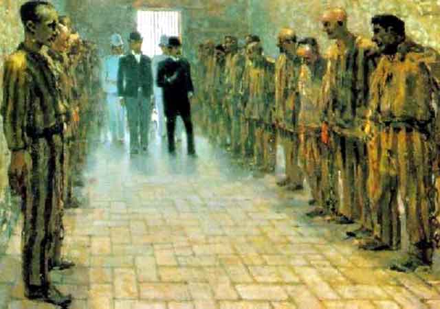Bath for prisoners in Portoferraio by Telemaco Signorini — Oil Painting Reproduction