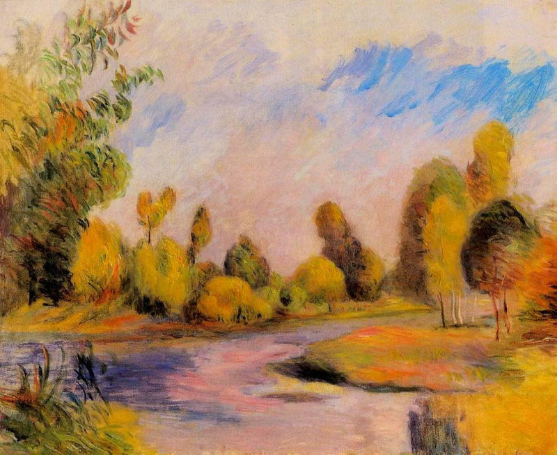 Banks of a River by Pierre-Auguste Renoir — Oil Painting Reproduction