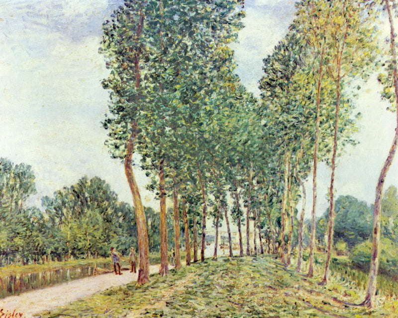 Banks of the Loing at Moret by Alfred Sisley — Oil Painting Reproduction