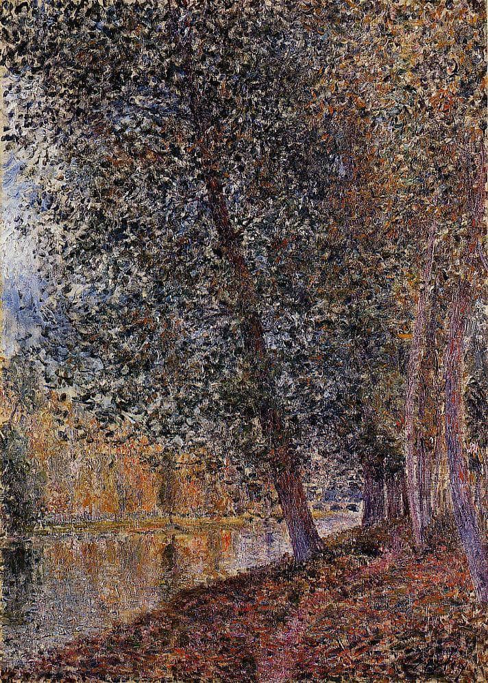 Banks of the Loing, Autumn by Alfred Sisley — Oil Painting Reproduction