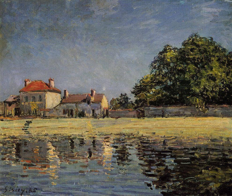 Banks of the Loing, Saint Mammes by Alfred Sisley — Oil Painting Reproduction