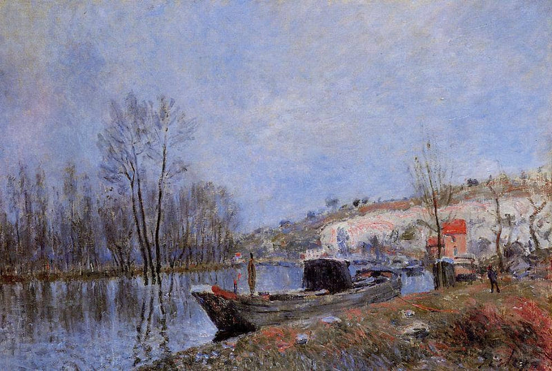 Banks of the Loing towards Moret by Alfred Sisley — Oil Painting Reproduction
